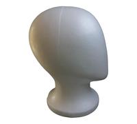 Generico Mannequin Head - White Foam Wig Stand, Foam Wig Head Female, Mannequin Heaad Stand For Wigs Foams Heads Wigs Display, Human Model Props Holder Support, Hair Styling Heads For Hats