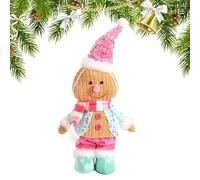 Generico Mano di pan di peluche, Natale ripieno per una bambola di giocattoli morbidi, abbracciabile con design amichevole per bambini, decorazioni per le vacanze per bambini, vivai, adolescenti,