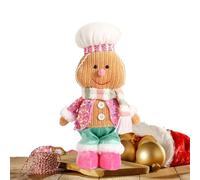 Generico Mano di pan di peluche, Natale ripieno per una bambola di giocattoli morbidi, abbracciabile con design amichevole per bambini, decorazioni per le vacanze per bambini, vivai, adolescenti,