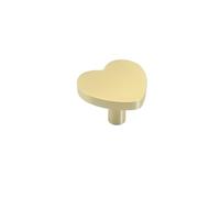 Generico Manopola For Mobili In Oro A Forma Di Cuore In Ottone Massiccio A Forma Di Cuore D'amore, Decorazione Moderna For La Casa, Ferramenta For Porta Del Cassetto Dell'armadio