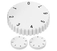 Generico Manopola Termostato Frigorifero 3 Pezzi Pomello Plastica Bianco Controllo Preciso Temperatura Ricambio Universale Per Manutenzione Freezer E Frigorifero Casa