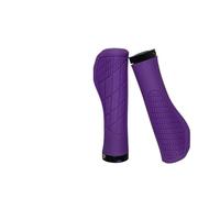 Generico Manopole for Bicicletta Lock-on Antiscivolo Manubrio for Mountain Bike Copertura Pieghevole for Equilibrio Parti di Ciclismo(M2-Purple)