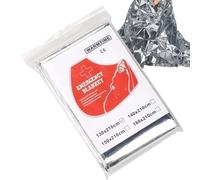 Generico Manta Spaziale,Poncho Di Carta Alluminio,Coperte Termiche Grandi Per L'Esterno - Per Escursionismo Trekking Viaggi Outdoor Auto Tenda Inverno Freddo