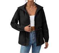 Generico Mantellina Pioggia Giacca Running Donna Softshell Nera Nera Coat Primaverile Poncho Tecnica Adulto Mantella Ponchielli Giacca Imbottita Donna XL