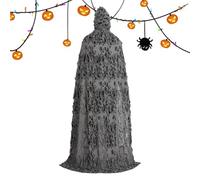 Genérico Mantello Con Cappuccio Per Uomo - Costume Di Halloween Mantello Con Cappuccio Strappato - Tuniche Cosplay Tenebrose Costumi Per Ragazze Donne Uomini Amatoriali Eventi Di Casa Incantata Teatro