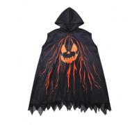 Generico Mantello Con Stampa Fantasma,Da Festa Di Halloween Per Bambini Con Tema Zucca E Ideale Per Eventi Di Halloween E Cosplay