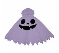 Generico Mantello Con Stampa Fantasma,Delizioso Mantello Di Per Bambini Con Simpatico Tema Forma Di Zucca Arancione Bianco Perfetto Per Feste Invernali Cosplay