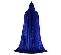 Generico Mantello da Donna in Velluto con Cappuccio, Halloween Cape Cappuccetto Rosso con Abito Vampiro Sottogonna Cappotto Poncho Capo Carnevale Costume Cosplay Adulto Unisex Regalo