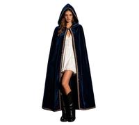 Generico Mantello Da Vampiro Reversibile Per Adulti Cappa Con Cappuccio Foderata In Raso Costume Medievale e Rinascimentale Perfetto Per Halloween Natale e Cosplay
