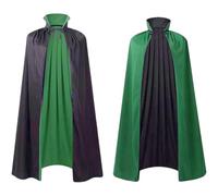 Generico Mantello Donna Medievale con Cappuccio, Costume Vampiro Nero per Halloween,Comodo Elegante Tempo libero Festivalmente Traspirabile Carnevale e Cosplay Estivo