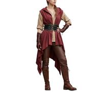 Generico Mantello Medievale Donna Con Cappuccio Lacci Halloween | Cotone, Con Cappuccio, Lacci Decorativi, Feste a Tema, Autunno, Morbido, Comodo, Leggero, Facile Da Indossare