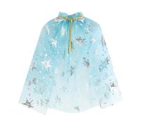 Generico Mantello Principessa Bambina - Sciallo In Mesh Allacciato Per Bambini Costumi per bambini Costume per Feste con Lacci e Cappuccio Elegante