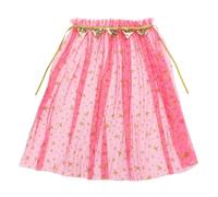 Generico Mantello Principessa Bambina - Sciallo In Mesh Allacciato Per Bambini Costumi per bambini Costume per Feste con Lacci e Cappuccio Elegante