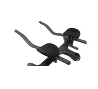Generico Manubrio TT di appoggio, Forma Speciale, Carbonio 3K, 350 mm | Per bici da strada, fixed gear e triathlon a cronometro; morsetto per manubrio 40-50 mm