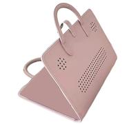 Genérico Manura Del Computer Portatile PU Borsa Protettiva Del Computer Portatile Custodie Di Trasporto, Borse In PU Rosa Con Maniglia, Accessorio Del Computer Impermeabile, Scatola Di Trasporto