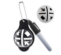 Generico Marcapalline da Golf,Modello per Allineamento di Precisione | Strumento per identificare Palline da Golf | Idee Regalo per Golfisti Donne Tornei Pratica Green Campo Driving Range Festa del