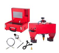 Generico Marcatrice pneumatica per Metallo, incisore Elettrico Portatile con Tecnologia Touch-IC, profondità di DOT-Matrix 0.01-1MM per Rame in Acciaio Inossidabile di Alluminio, 140x40mm