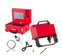 Generico Marcatrice pneumatica per Metallo, incisore Elettrico Portatile con Tecnologia Touch-IC, profondità di DOT-Matrix 0.01-1MM per Rame in Acciaio Inossidabile di Alluminio, 140x40mm