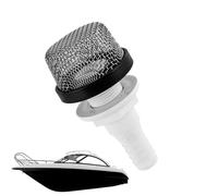 Generico Marine Aerator Inlet Filter - Stainless Steel, ABS, 10.5x5.76cm | Oxygenation System Attachment, Oxygen Pump Inlet Strainer | Rust Resistant Filter for Boats, Fishing, Aquatic