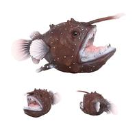 Generico Marine Animal Figures - Angler Fish Model Simulation Oceans Animal Models | Simulation Oceans Animals Model Sea Animals Toys, Kids Cognition Education Toy, Photography Props