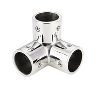 Genérico Marine Handrail 3-Way Connector - 3 Way Stainless Steel Marine Supplies - Railing Fork tee Socket | for Ship Guardrails Yacht Piping Dock Fencing Camping Adventure Travel Road Trip Work