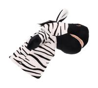 Generico Marionetta Animale Zebra Peluche per Interattivo con Bocca Mobile per Raccontare e Ruolo per Attività e Scuole