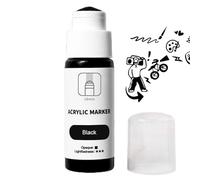 Generico Markers - Rainproof And Windproof Drying 18mm Tip Acrylic Marker Pen - Brilliant Color Permanent Fade-Resistant Ink For Murals, Canvas, Metal, Glass, Paper, Wood, 60ml Mop Marker