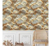 Generico Marmo Striscia Pellicola Adesiva per Mobili Carta da Parati Rimovibile Texture Pietra Autoadesiva Opaco Ispessita Wallpaper Impermeabile Rullo Sticker per Muro Cucina Armadio Porta 0.45x20 m