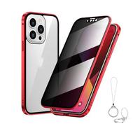 Generico Marvulur Phone Case, Marvulur Powerful Anti-Peep Magnetic Phone Case for iPhone 16/15/14/13/12 Pro Max (12,Red)