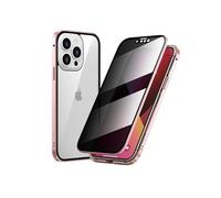 Generico Marvulur Phone Case, Marvulur Powerful Anti-Peep Magnetic Phone Case, Full Body Shockproof Clear for iPhone16/15/14 Pro Max (11promax,Pink)