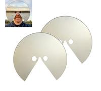 Generico Maschera a specchio - Cosa sto guardando: Specchio da indossare sulla testa, accessorio riflettente per il viso da indossare sulla testa per una fotografia artistica (2Pcs)