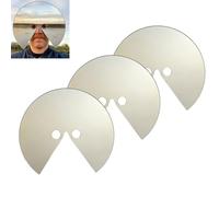 Generico Maschera a specchio - Cosa sto guardando: Specchio da indossare sulla testa, accessorio riflettente per il viso da indossare sulla testa per una fotografia artistica (3Pcs)