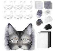Generico Maschera Animale Pelosa - Costume con Retine per Occhi | Idee Creative per Ragazzi, Ragazze, Adulti, Famiglia, Teatro, Feste di Natale, Fotografie e Cosplay