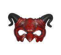 Generico Maschera con Corni da Diavolo per Carnevale, Maschera a Metà Viso per Party, Performance e Costume Festivo, Accessorio da Carnevale Adulti, One Size