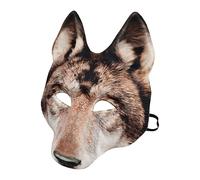 Generico Maschera da lupo realistica, maschera da testa di lupo - Maschera per il viso realistica per la testa per adulti, di animali Mardi Gras in maschera per Halloween Carnevale Fa
