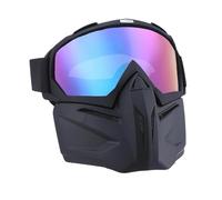 Generico Maschera Da Moto Per Uomo - Maschera Sci Integrale Amovibile Anti Appannamento - Da Moto,Per Saldatura Lavori Sport E Attività All'Aperto Motocross Dirt Bike ATV Ciclismo Golf Edilizia