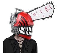 Generico Maschera da uomo con motosega, Halloween Anime Motosega da uomo Cosplay Maschera a testa intera Puntelli per costumi per la festa