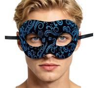 Generico Maschera da Uomo Mascherata - Accessorio Cosplay Stile Veneziano - Mezza Maschera In Stile Retrò | Per Uomo Papà, Fidanzato Ballo In, Festa Di Halloween, Carnevale, Prom, Cosplay, Costume Di