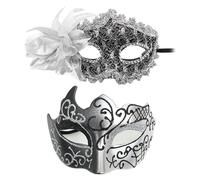 Generico Maschera di Pizzo, Veneziana da Donna, Maschere Travestimento, Sexy e Eleganti, per Halloween, Carnevale, Cosplay, Feste,Maschere Veneziane Uomo,Mysteriöse Mode
