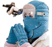 Generico Maschera Facciale Invernale,Protezione Calda Simile A Cappello Guanti E Sciarpa - Copertura Antivento per Viso | per Donne E Uomini Snowboard Sci Motociclo Sci Freddo Snowboard