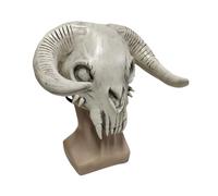 Generico Maschera Halloween Adulti Horror, Maschera Teschio Animale, Adatto per Cosplay Party Halloween Costume (5-White, 13x12x6cm)