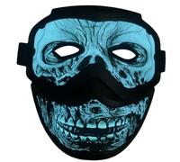 Generico Maschera Halloween Con LED Copriviso Halloween ricaricabile | Maschera Per Masquerade Con 4 Modalità Per Feste, Spettacoli, Bar, Eventi Festivi, Casa Infestata E Teatro