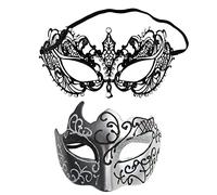 Generico Maschera Halloween Donna, Maschere Halloween Uomo | Mascheras Coppia Accessorio Cosplay Evento Serata Danza Matrimonio Festa Travestimento Protettivo Scenico Decorativo Regalo