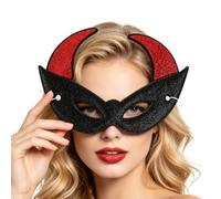 Generico Maschera Halloween Masquerade Accessorio mezza faccia per feste | Copriocchi gotico da cosplay Per Donna E Uomo Ballo In Maschera Cosplay Eventi Carnevale Spettacoli Teatrali