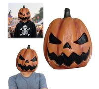 Generico Maschera Horror Zucca Spaventosa di Halloween per Adulti e Bambini,Accessorio per Costumi da Festa,Decorazione,Dolcetto o Scherzetto
