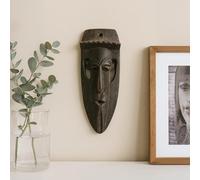 Generico Maschera in pietra naturale dell’Atlante marocchino 21x8 cm - Scultura artigianale intagliata a mano 1311251301