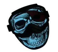 Generico Maschera Masquerade LED Che Si Copriviso Halloween ricaricabile | Maschera Cosplay Con 4 Modalità Per Adulti, Feste, Palcoscenico, Bar, Vacanze, Eventi, Casa Infestata, Teatro