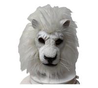 Generico Maschera Realistica In Lattice A Testa Intera Di Leone In Pelliccia Sintetica E Pelosa - Divertente Maschera Di Animale Per Adulti, Festa Di Carnevale In Maschera Di Halloween