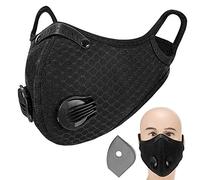 Generico Maschera riutilizzabile per adulti con valvola e carbone attivo traspirante regolabile ciclismo campeggio viaggi attività