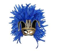 Generico Maschera Veneziana - Decorazione Travestimento Maschere Vintage Classica Eleganti Semimaschera Mardi Gras Cosplay Piuma Maschera Carnevale Veneziano Feste Costume